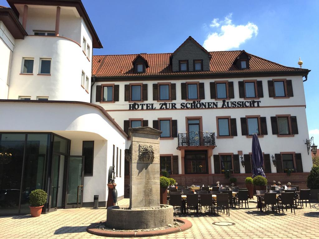 Hotel Zur Schoenen Aussicht Marktheidenfeld Bagian luar foto