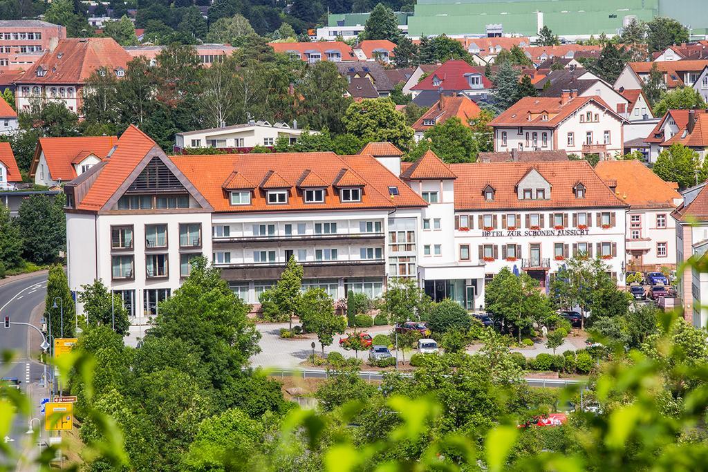 Hotel Zur Schoenen Aussicht Marktheidenfeld Bagian luar foto